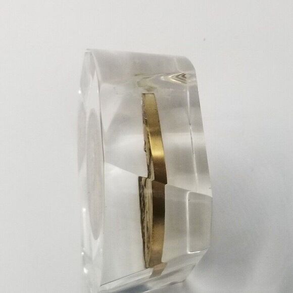 Vintage Coin Papal Visit 1979 In Lucite Pope Paperweight John Paul - Picture 6 of 6